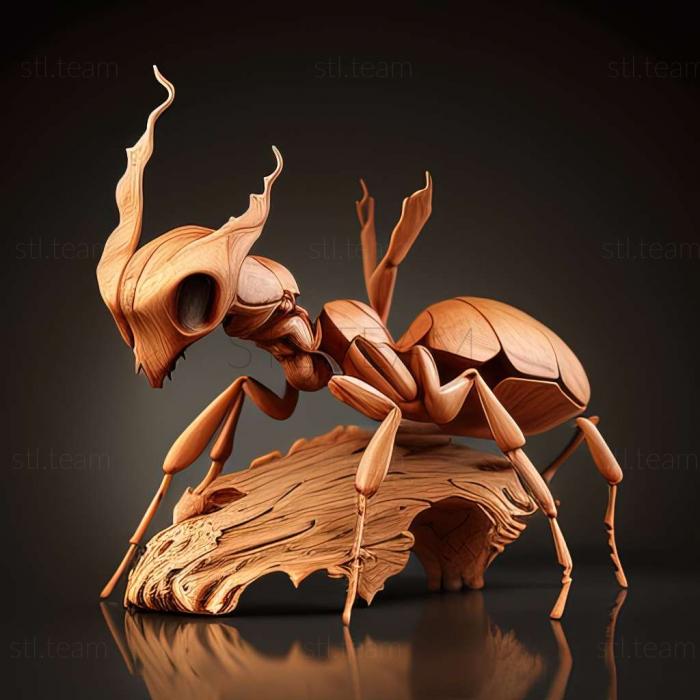 3D model Calyptomyrmex retrostriatus (STL)